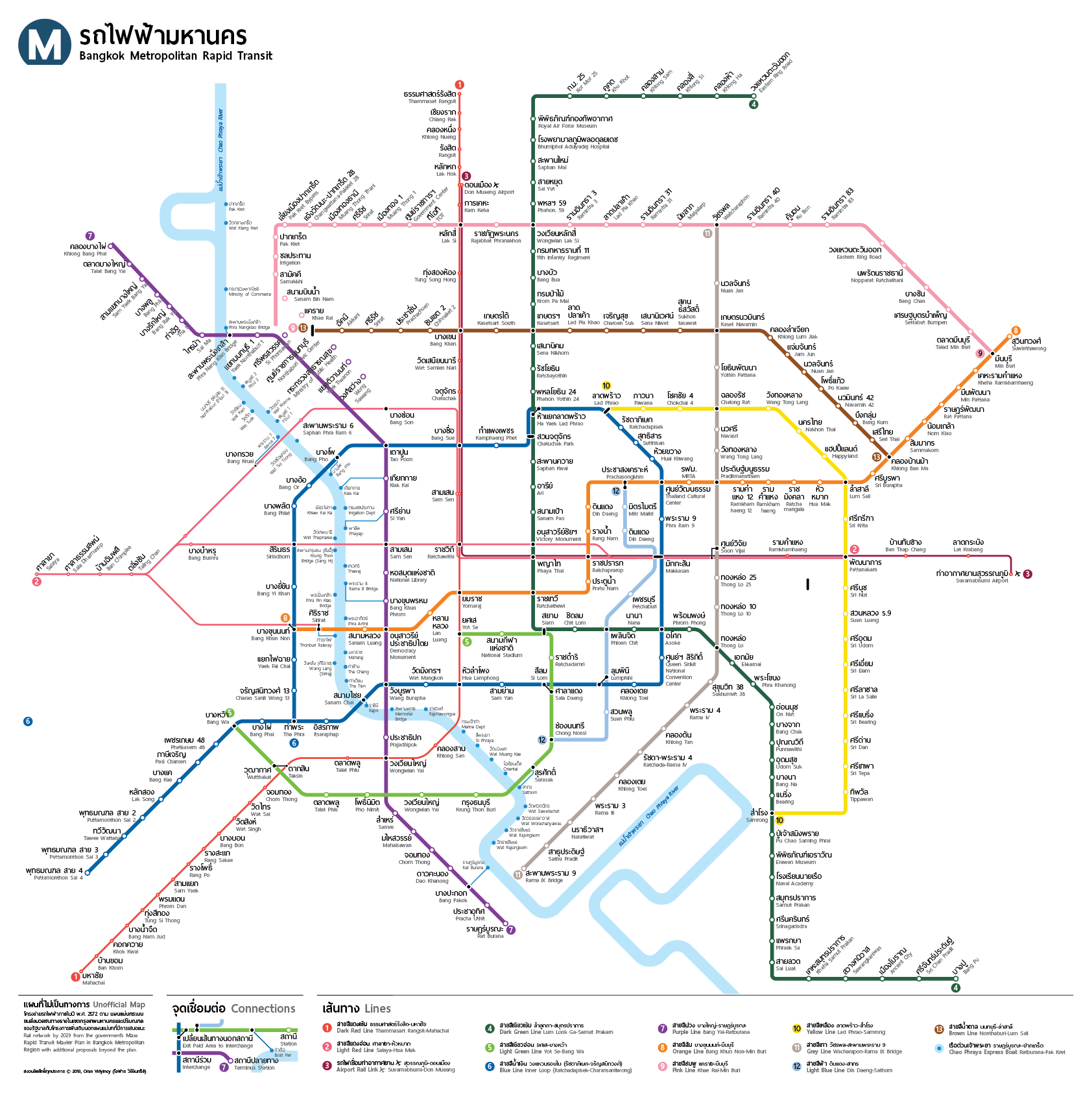 Thailand Metro Map